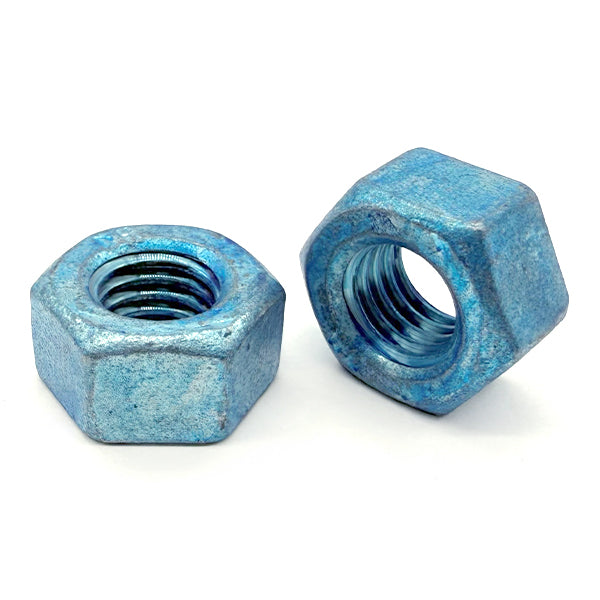 1"-8 Grade DH Heavy Hex Nut Hot Dipped Galvanized with Wax & Blue Dye