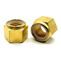#12-24 Brass Nylon Insert Locknut