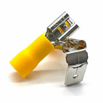 Yellow PVC/Vinyl Piggy Back Crimp Connector, AWG 12-10