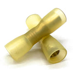 Yellow Heat Shrink Marine Grade Female Bullet Connectors, AWG 12-10