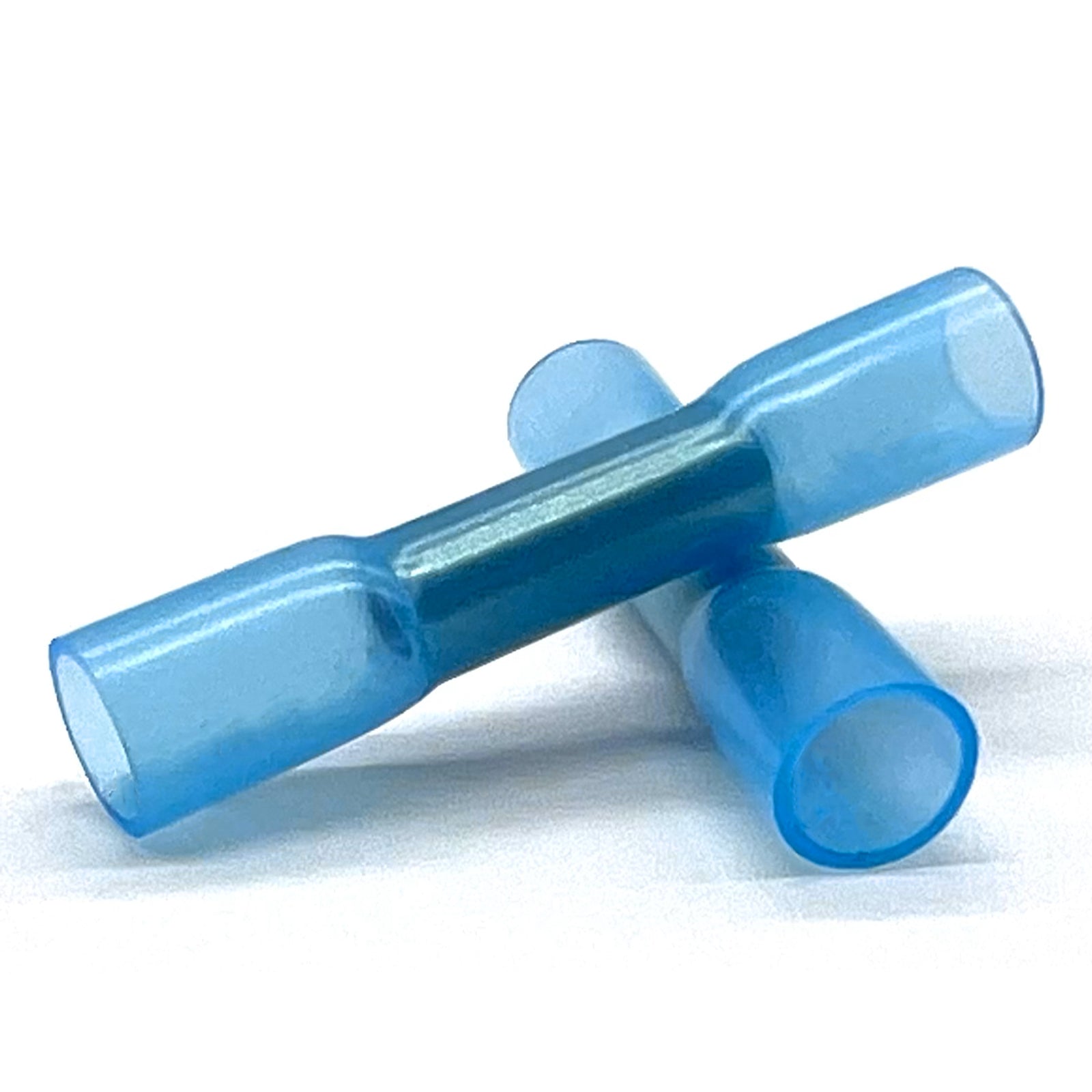 Blue Heat Shrink Marine Grade Butt Connectors, AWG 16-14