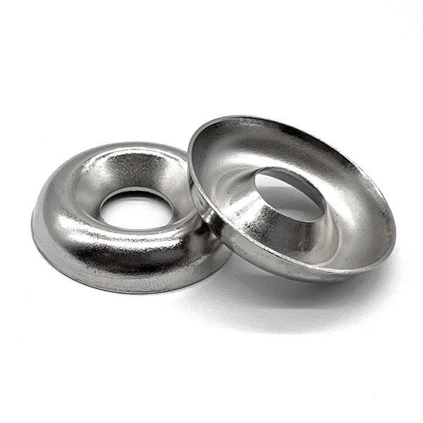 #10 Stainless Steel Cup Washers (Countersunk Finishing Washers) - Qty 500 By Fastenere