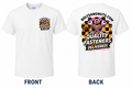 White Summer Checker BoltsandNuts.com Logo T-Shirt