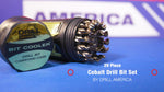 29 Piece Cobalt Jobber Length Drill Bit Set, 1/16" - 1/2", Round Bit Cooler Case, DWDCO Series