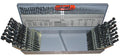 115 Piece HSS Polished Jobber Length Drill Bit Set, 1/16"- 1/2", A - Z, #1 - #60