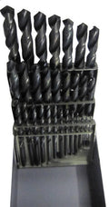 15 Piece HSS Black Oxide Jobber Length Drill Bit Set, D/AN, 1/16" - 1/2"