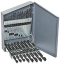 21 Piece HSS Black Oxide Jobber Length Drill Bit Set, D/AN, 1/16" - 3/8"