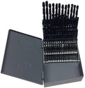 60 Piece HSS Black Oxide Jobber Length Drill Bit Set, D/AN, #1 - #60