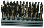 33 Piece Cobalt Drill Bit Set with Reduced 1/2" Shank, 1/2" - 1", D/ACO