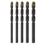3/16" - 1/2" x 6" 5 Piece Carbide Tipped Masonry Drill Bit Set