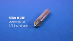 1-1/4"-60 HSS 4 Flute Machine Countersink