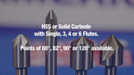 2"-100 HSS Single Flute Countersink