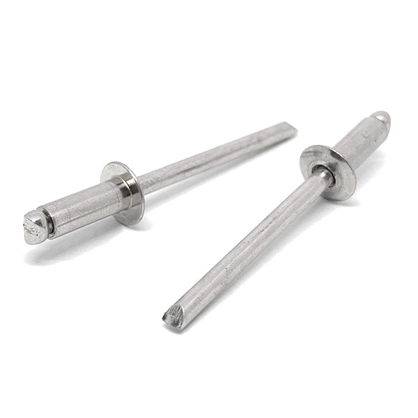 5/32" Dia 3/16"-1/4" (54)  Grip - Dome Head Blind Rivets Stainless/Stainless Mandrel