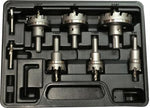8 Piece Electricians Carbide Tipped Hole Cutter Set with 3/16" Depth of Cut