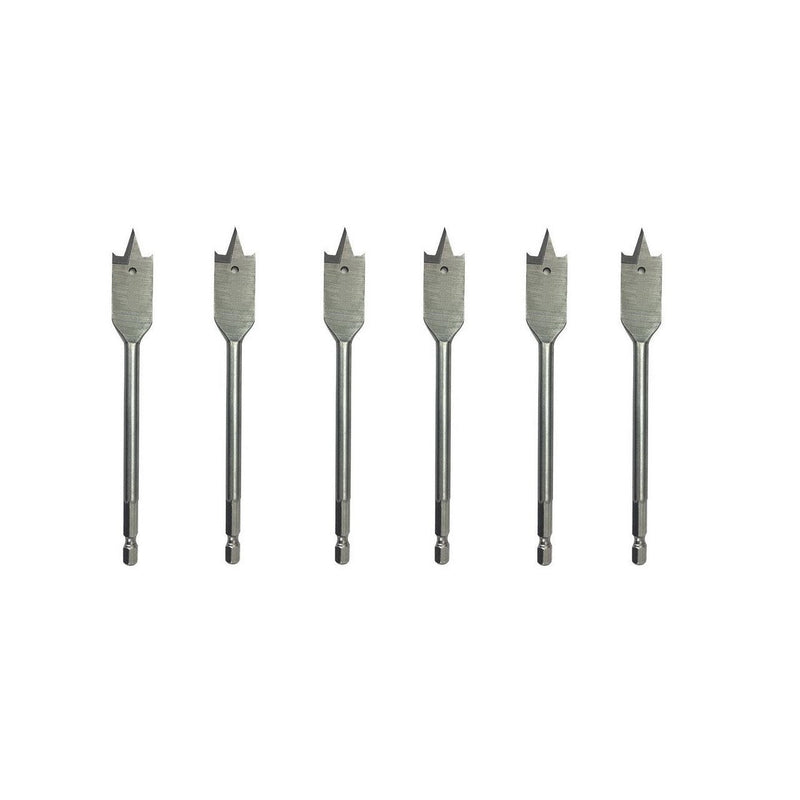 6 Piece 6" Spade Bit Set