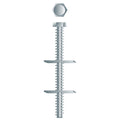 #1/4 Draw Bolt 1/4-20 x 3-1/2, Joint Fastener