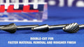 SD-6 5/8" X 9/16" Ball End Carbide Bur 1/4" Shank