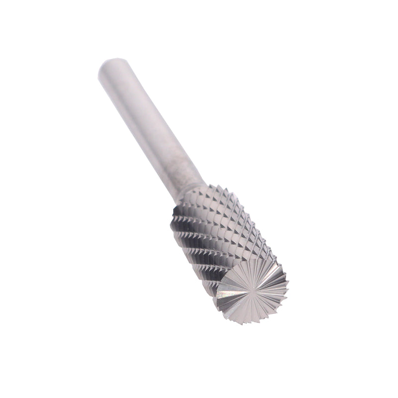 SB-14 3/16" X 5/8" Cylindrical End Cut Carbide Bur 1/4" Shank