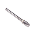 SC-12 1/8" X 5/8" Cylindrical Radius End Carbide Bur 1/4" Shank