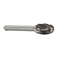 SE-5NF 1/2" X 7/8" Oval Carbide Bur 1/4" Shank for Aluminum