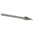 SM-61 3/32" X 1/4" Cone Pointed End Carbide Bur 3/32" Shank