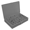 Adjustable Horizontal Insert Large Metal Locking Drawer Compartment Box