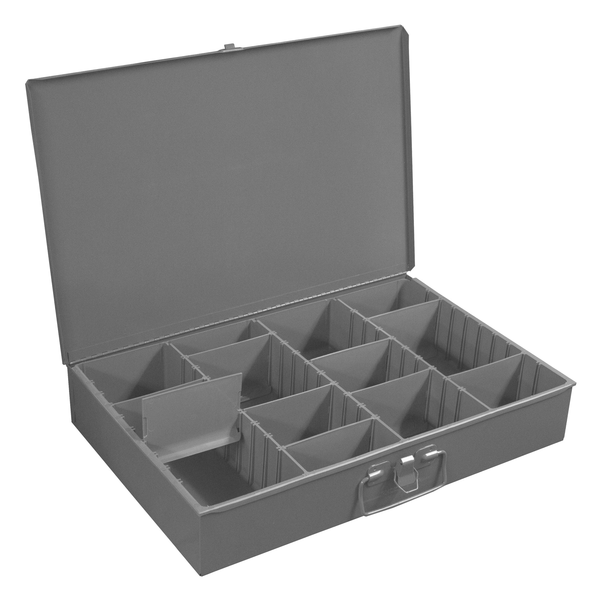Adjustable Vertical Insert Large Metal Locking Drawer Compartment Box