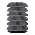28" Metal Revolving Rotabin with 6 Shelves