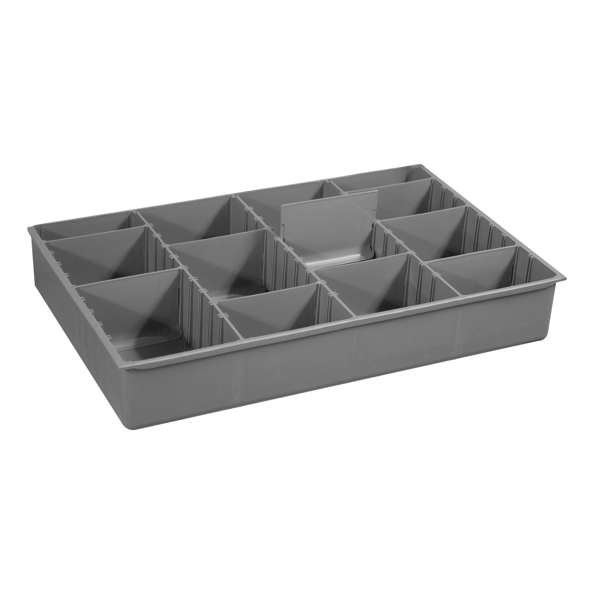 Variable Hole Large Plastic Compartment Tray Insert with 9 Dividers