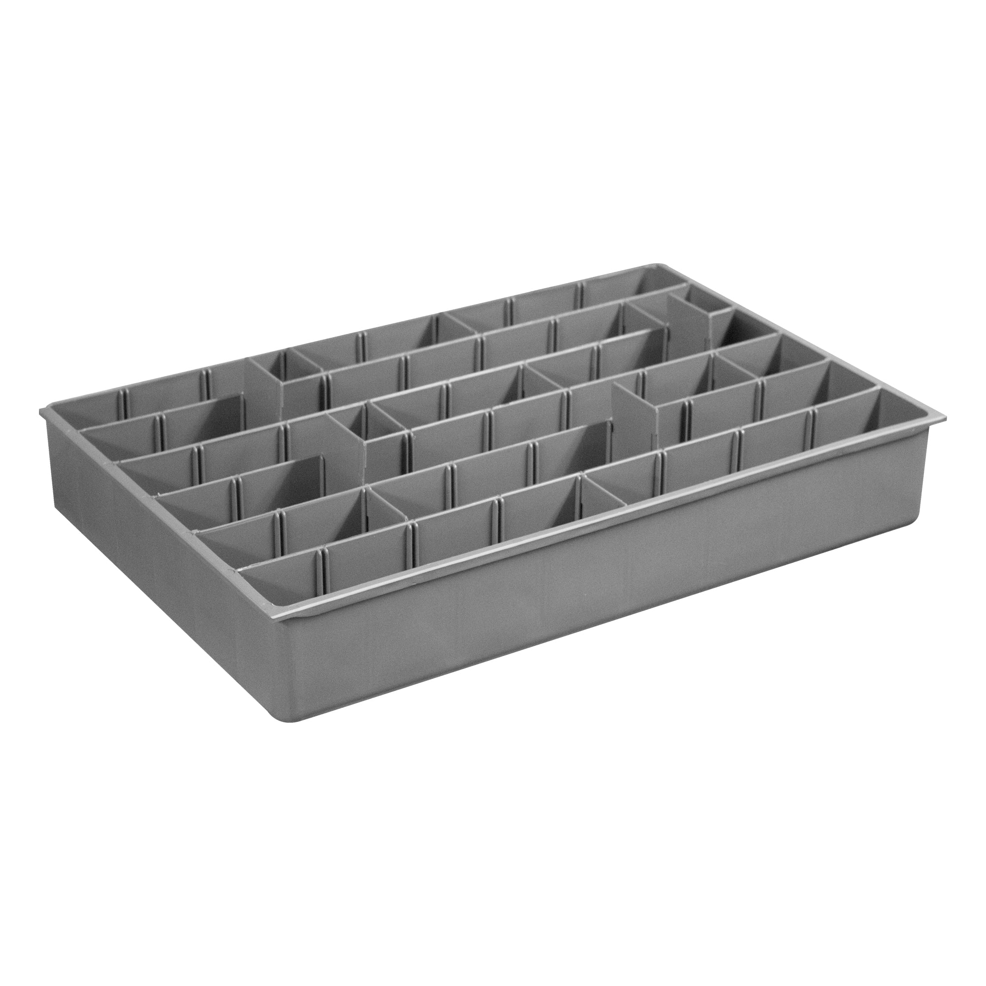 Variable Hole Large Plastic Compartment Tray Insert with 12 Dividers