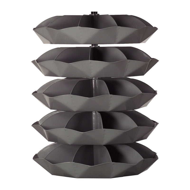 44" Metal Revolving Rotabin with 50 Compartments