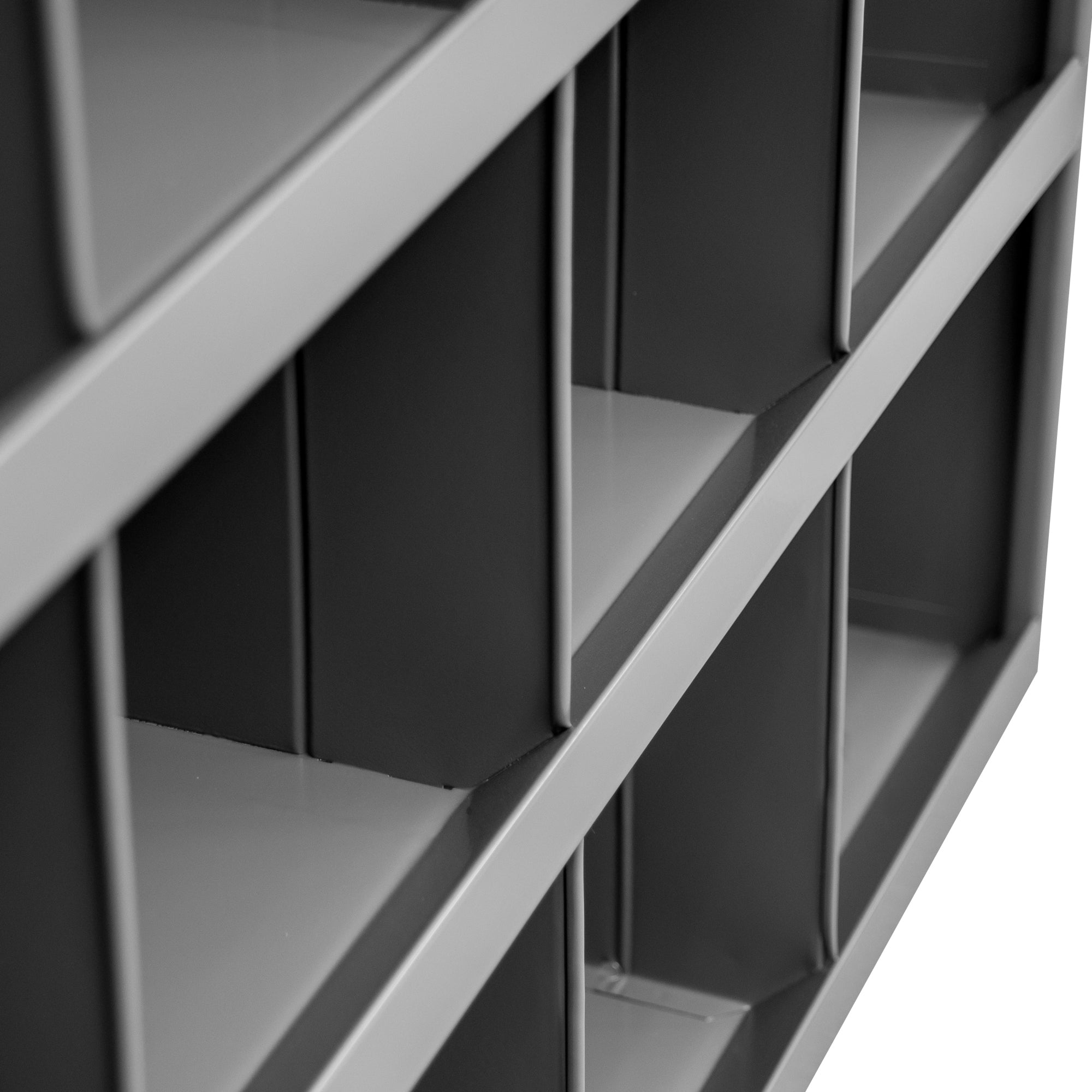 12 Hole Metal Divider Bin 12" Deep