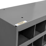 72 Hole Metal Divider Bin 9" Deep
