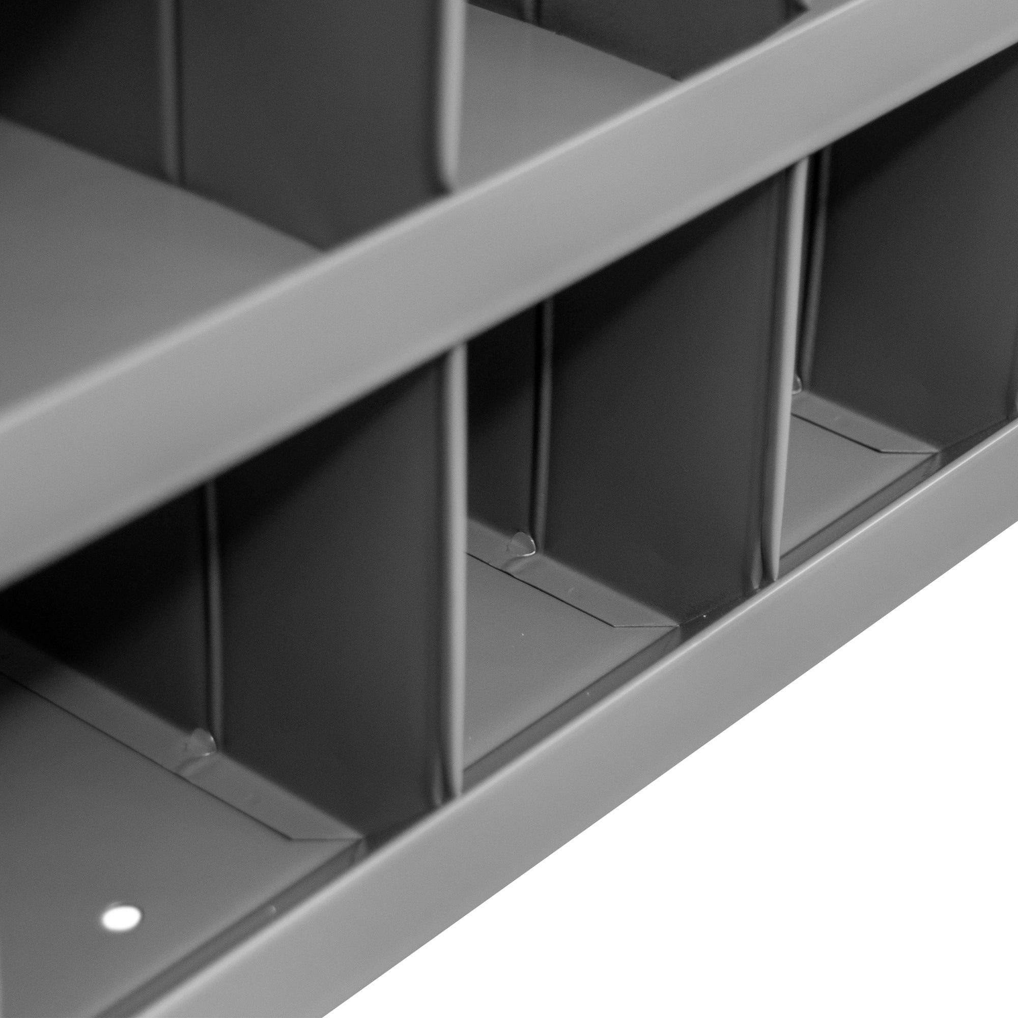 16 Hole Metal Divider Bin 12" Deep