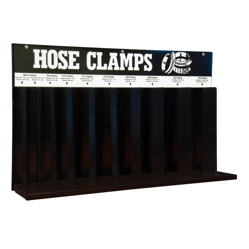 10 Loop Metal Hose Clamp Rack