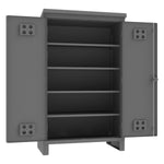 Outdoor Storage Cabinet with 4 Shelves - 60" Wide