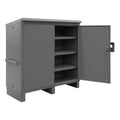 Lockable Jobsite Storage Cabinet with 3 Shelves
