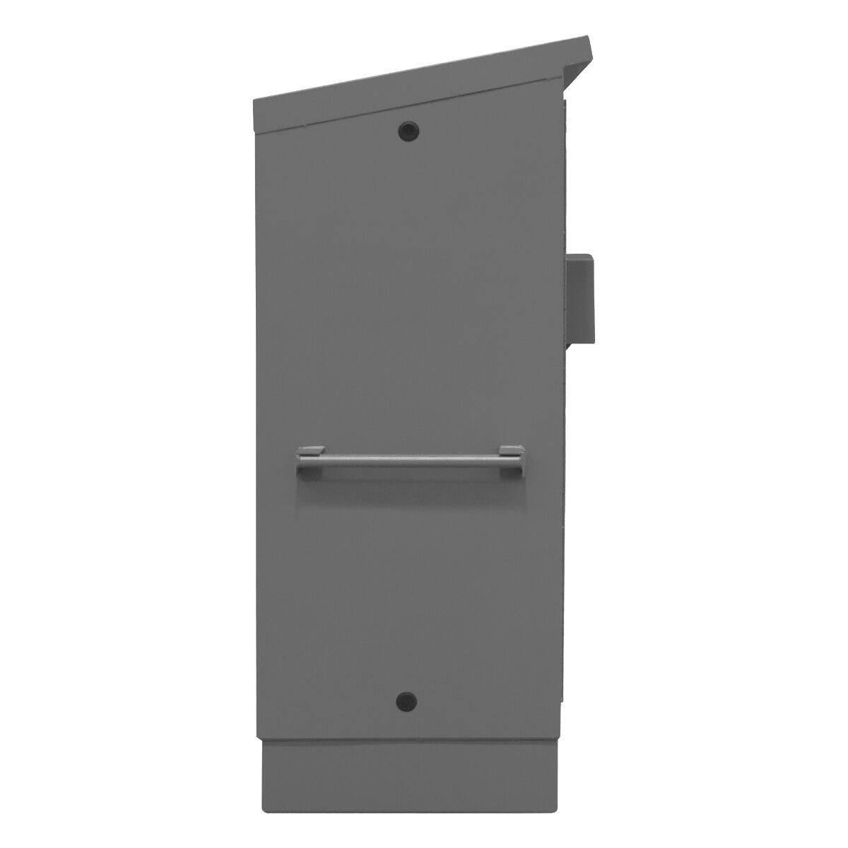 Lockable Jobsite Storage Cabinet with 3 Shelves