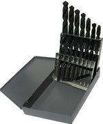 15 Piece Tin Coated Jobber Length Drill Bit Set, 1/16" - 1/2"