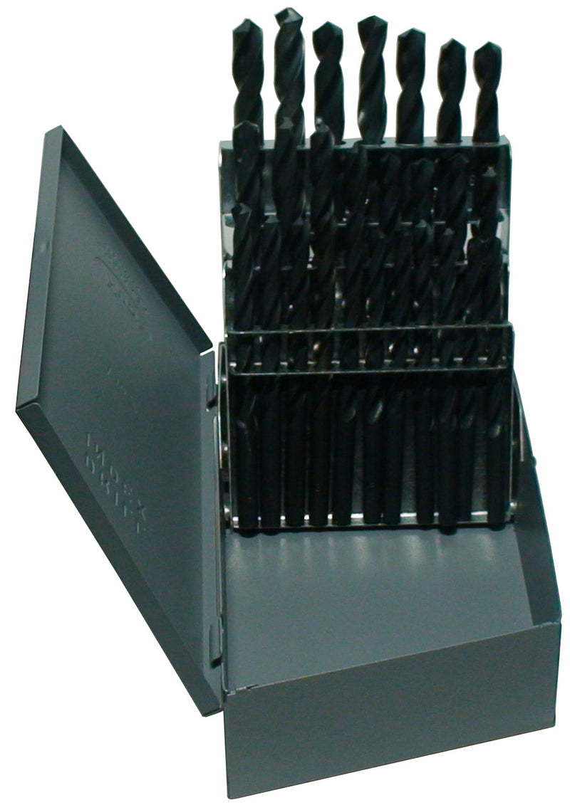 26 Piece HSS Black Oxide Jobber Length Drill Bit Set, DWDN, A -Z
