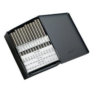 29 Piece HSS Jobber Length Drill Bit Blank, 1/16" - 1/2"