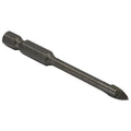 1/4" Carbide Tipped Glass & Tile Drill Bit with Hex Shank