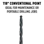 #6 Carbon Steel Straight Flute Steel Screw Extractor and Drill Bit Kit