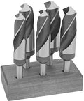 5 Piece HSS Black Oxide Reduced Shank HSS Drill Bit Set, 9/16" - 1"
