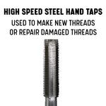 9/16"-18 UNF HSS Plug Tap and 33/64" HSS 1/2" Shank Drill Bit Kit