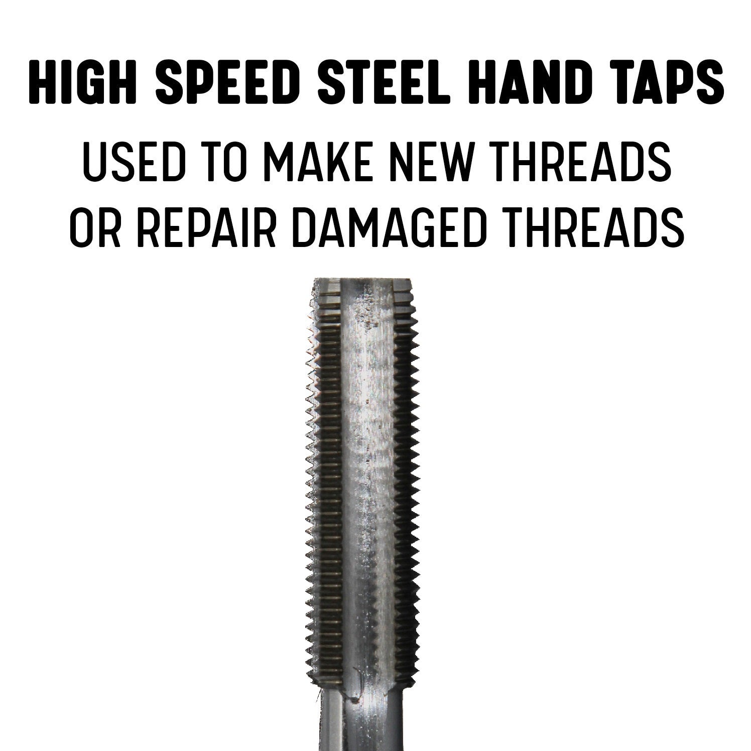 1"-12 UNF HSS Plug Tap and 59/64" HSS 1/2" Shank Drill Bit Kit