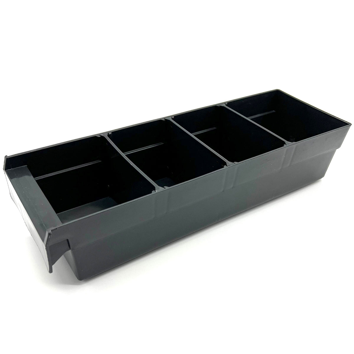 Plastic Bin Divider Tray for 12" Deep Bins, Black