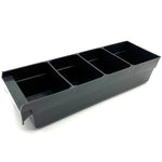 Plastic Bin Divider Tray for 12" Deep Bins, Black