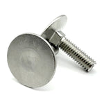 3/8"-16x3" Stainless Steel Round Head Square Neck Elevator Bolt