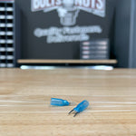Blue Heat Shrink Marine Grade #8 U-Type Fork Connectors, AWG 16-14